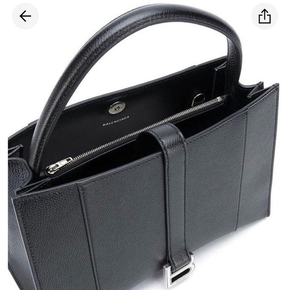 Black Balenciaga Hourglass Tote **LIKE NEW** - Picture 4 of 5